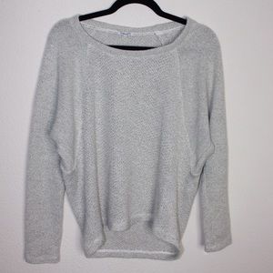 Splendid Sweaters - Splendid Waffle Knit Gray Oversized Crop Sweater Splendid Sweaters - Splendid Waffle Knit Gray Oversized Crop Sweater